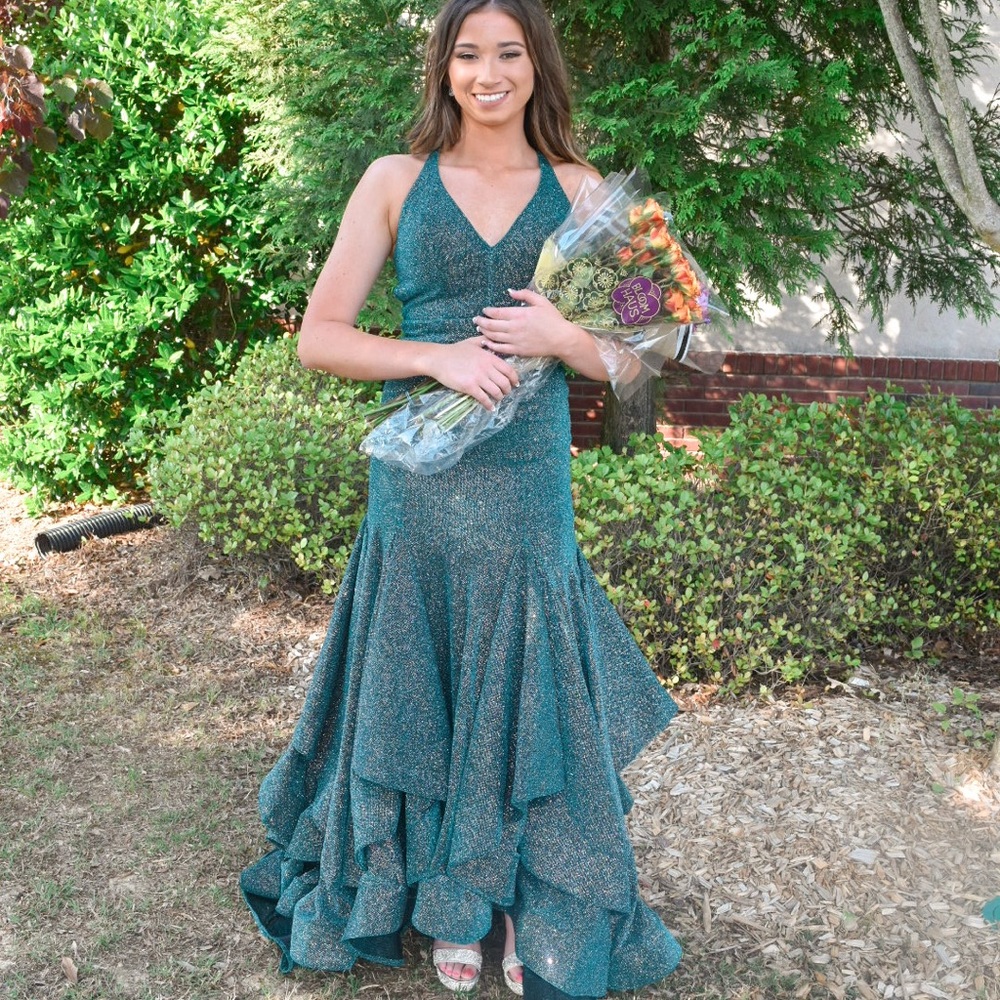 Emerald Green pageant dress